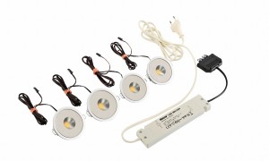 LED-Leuchten Deckeneinbauset Für die Anpassung der Deckenbeleuchtung an die Beleuchtung der Dunstabzugshaube.