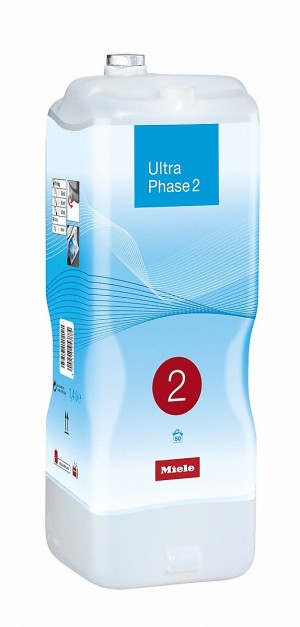 Miele UltraPhase 2 2-Komponentenwaschmittel für Buntes und Weißes.